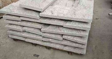 河南芝麻白蘑菇石，自然面