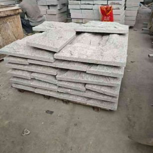 河南芝麻白蘑菇石，自然面