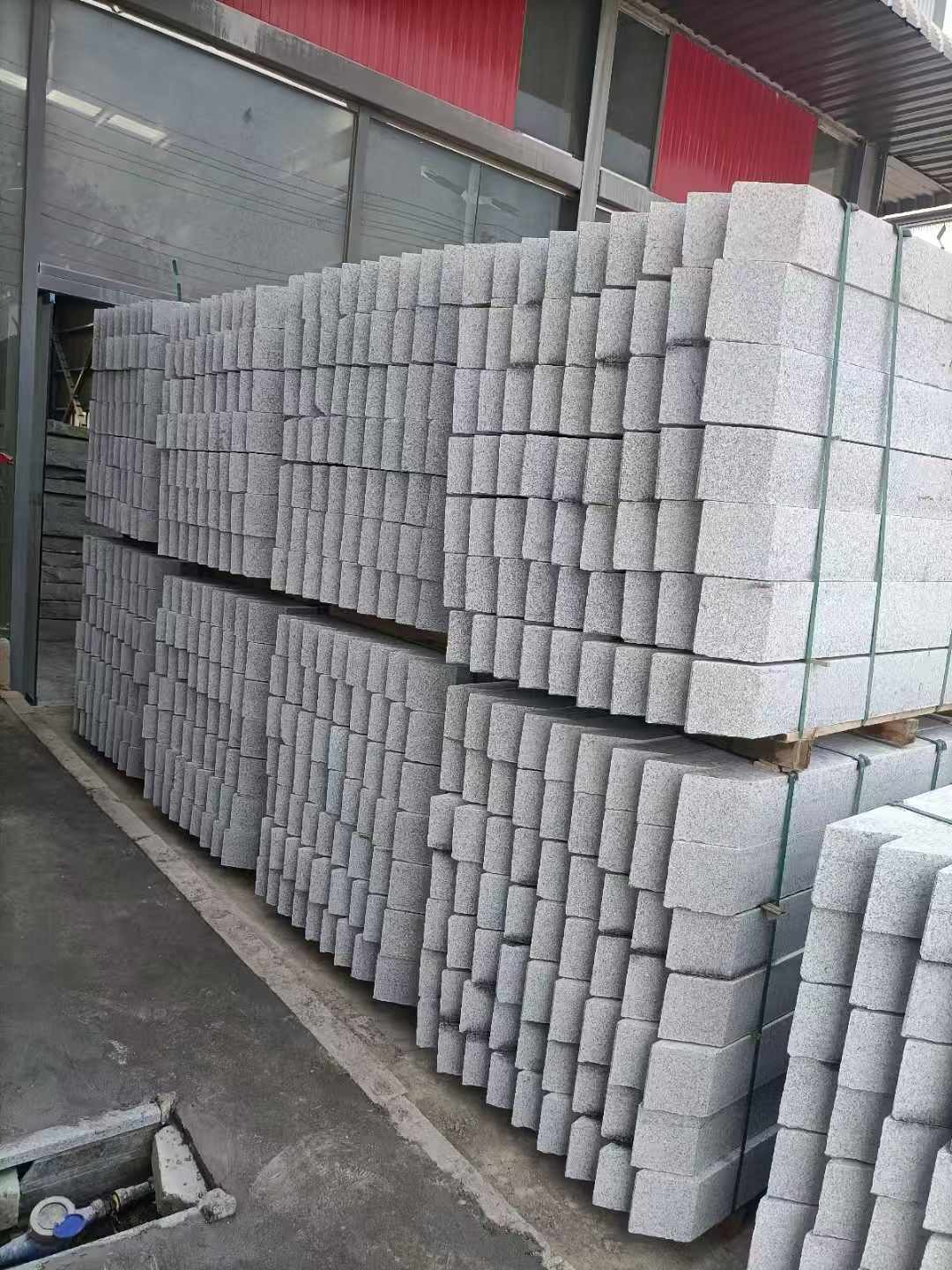 河南芝麻白树围石 树池